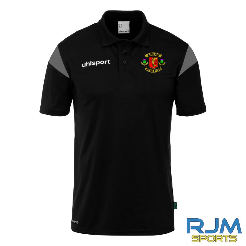 Annan Athletic Ladies & Girls FC Uhlsport Squad 27 Polo Black/Anthracite