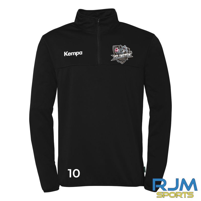 Islington Handball Club Kempa 1/4 Zip Top Black