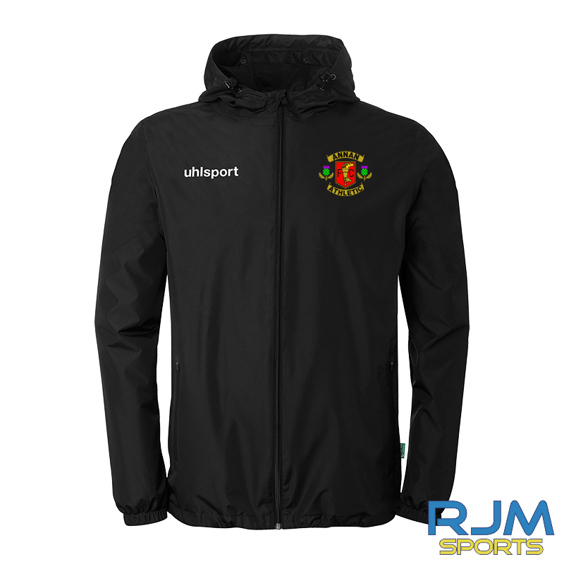 Annan Athletic Community Uhlsport Essential Rain Jacket Black