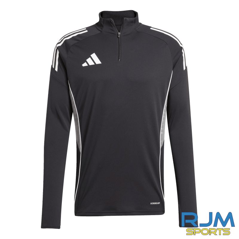Scottish FA Referee Adidas Tiro 25 Competition 1/4 Zip Training Top Black/White