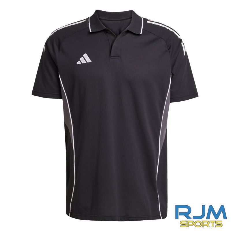 Scottish FA Referee Adidas Tiro 25 Competition Polo Shirt Black/White
