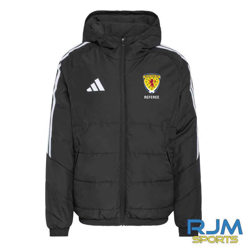 Scottish FA Referee Adidas Tiro 26 League Winter Jacket Black/White