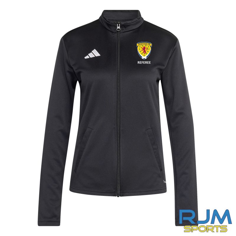 Scottish FA Referee Adidas Women's Entrada 26 Track Jacket Black/White