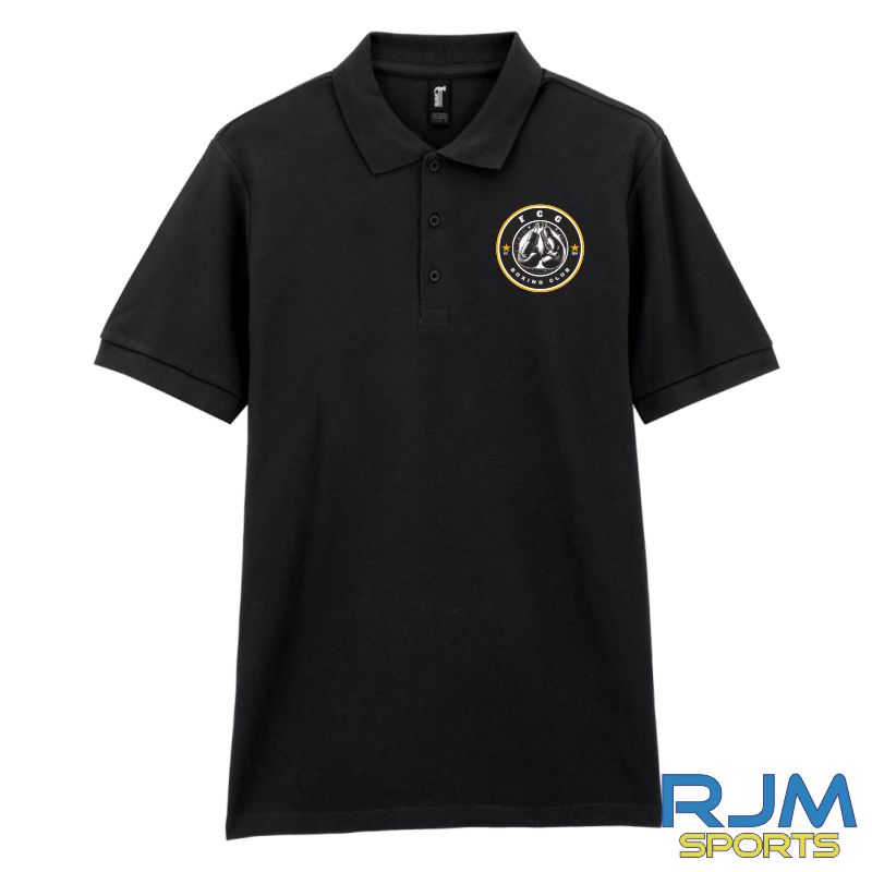 FCG Boxing Club Gildan Cotton Polo Shirt Black