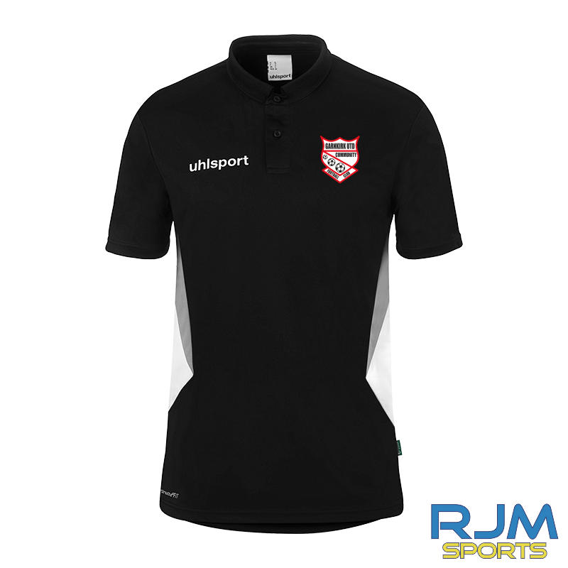 Garnkirk United FC Coaches Training Uhlsport Equipe 29 Polo Shirt Black/White