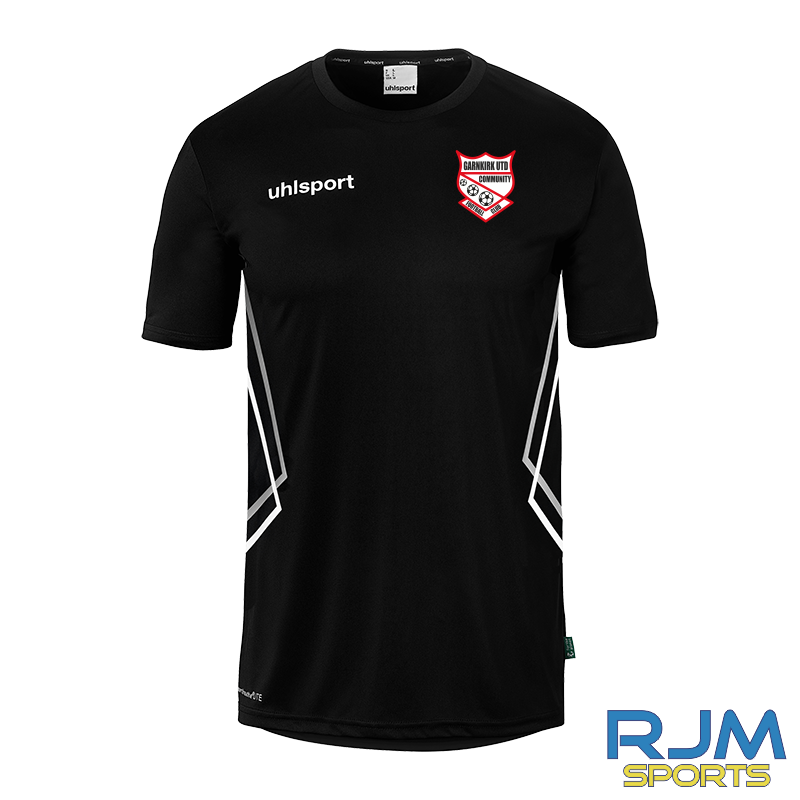 Garnkirk United FC Coaches Training Uhlsport Equipe 29 Poly Shirt Black/White