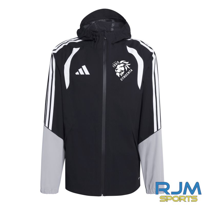 Syngenta Juveniles FC Adidas Tiro 26 League Rain Jacket Black/White