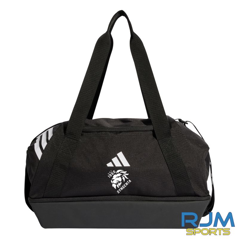 Syngenta Juveniles FC Adidas Tiro Duffle Bag Small w Bottom Compartment Black