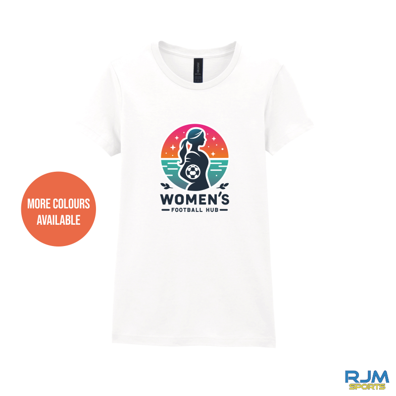 Women's Football Hub Gildan Cotton T-Shirt - Large Logo