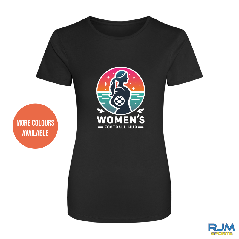 Women's Football Hub AWDis Cool T-shirt - Large Logo