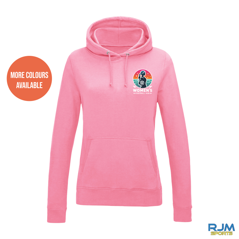 Women's Football Hub AWDis College Hoodie - Large Front Logo
