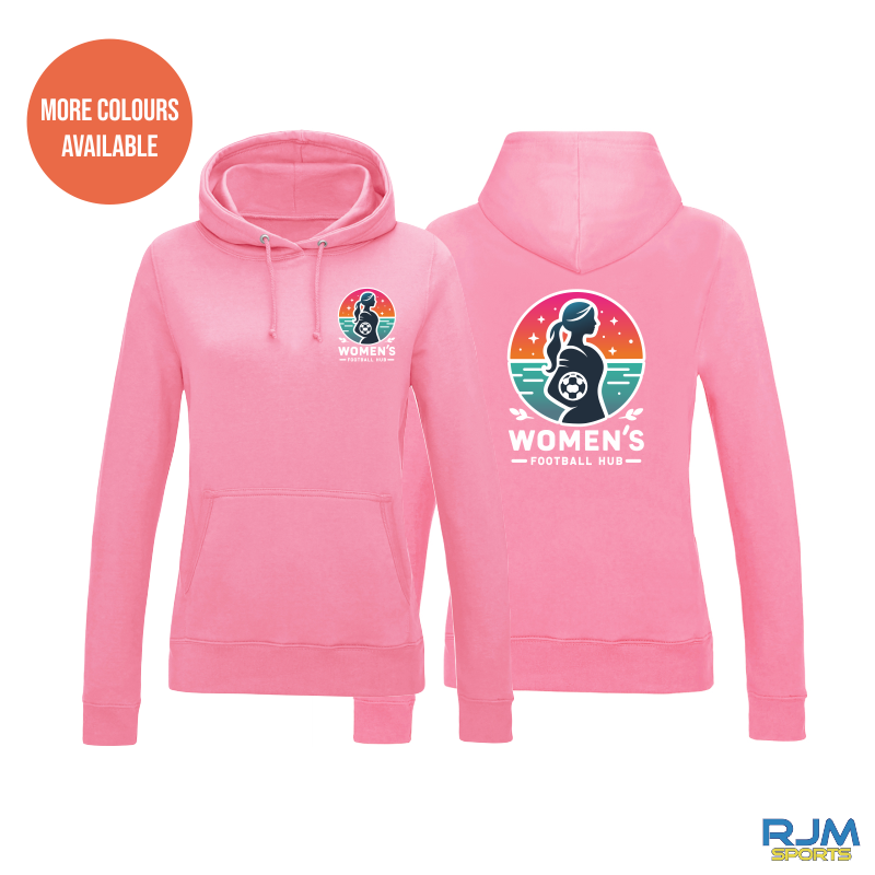 Women's Football Hub AWDis College Hoodie - Small & Large Logo