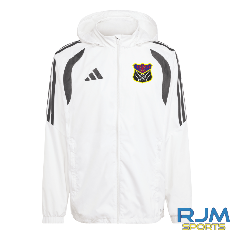 Camelon Bowling Club Adidas Tiro 26 League Windbreaker White