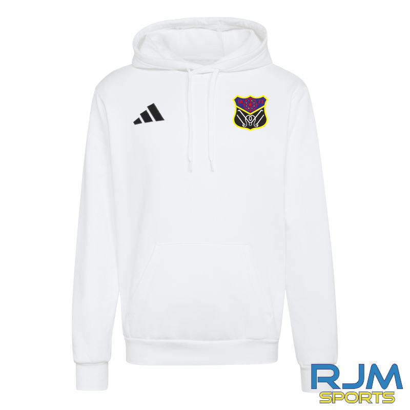 Camelon Bowling Club Adidas Entrada 26 Hoodie White