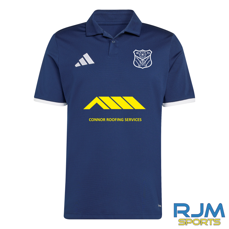 Camelon Bowling Club Adidas Entrada 26 Polo Navy