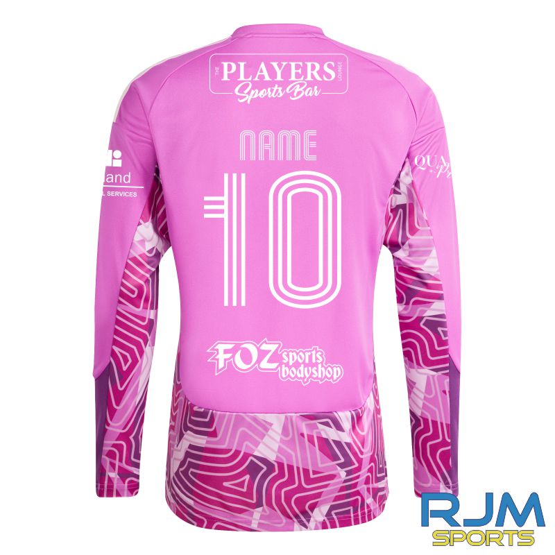 Camelon Juniors FC Away Adidas Tiro 26 Competition Goalkeeper LS Jersey Flash Pink - Image 3