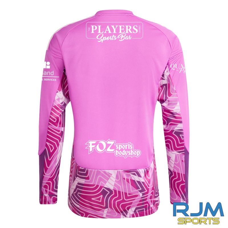 Camelon Juniors FC Away Adidas Tiro 26 Competition Goalkeeper LS Jersey Flash Pink - Image 4