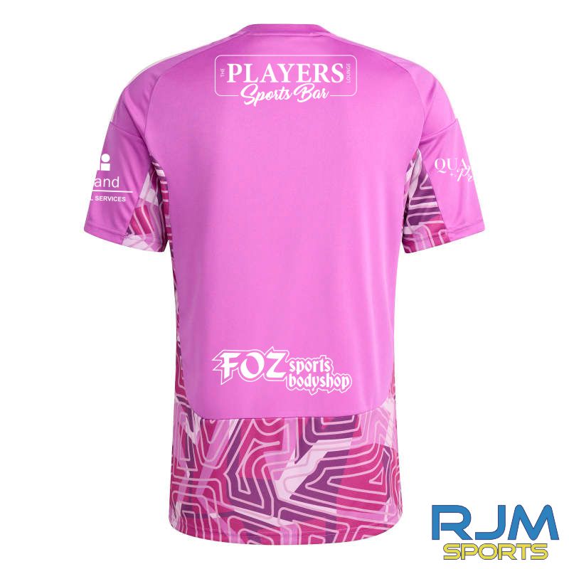Camelon Juniors FC Away Adidas Tiro 26 Competition Goalkeeper SS Jersey Flash Pink - Image 4