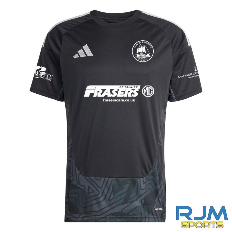 Camelon Juniors FC Home Adidas Tiro 26 Competition Goalkeeper SS Jersey Black