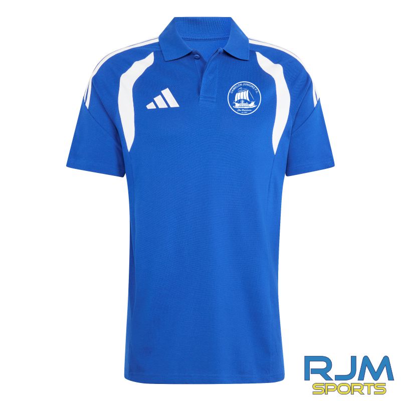 Camelon Juniors FC Adidas Tiro 26 League Polo Royal Blue