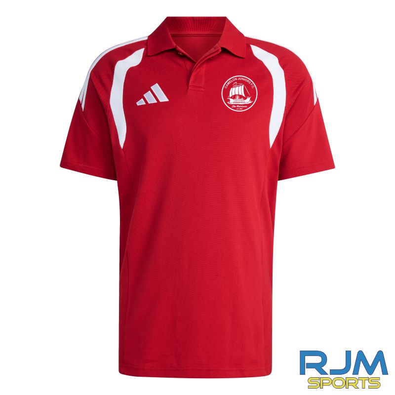 Camelon Juniors FC Adidas Tiro 26 League Polo Red