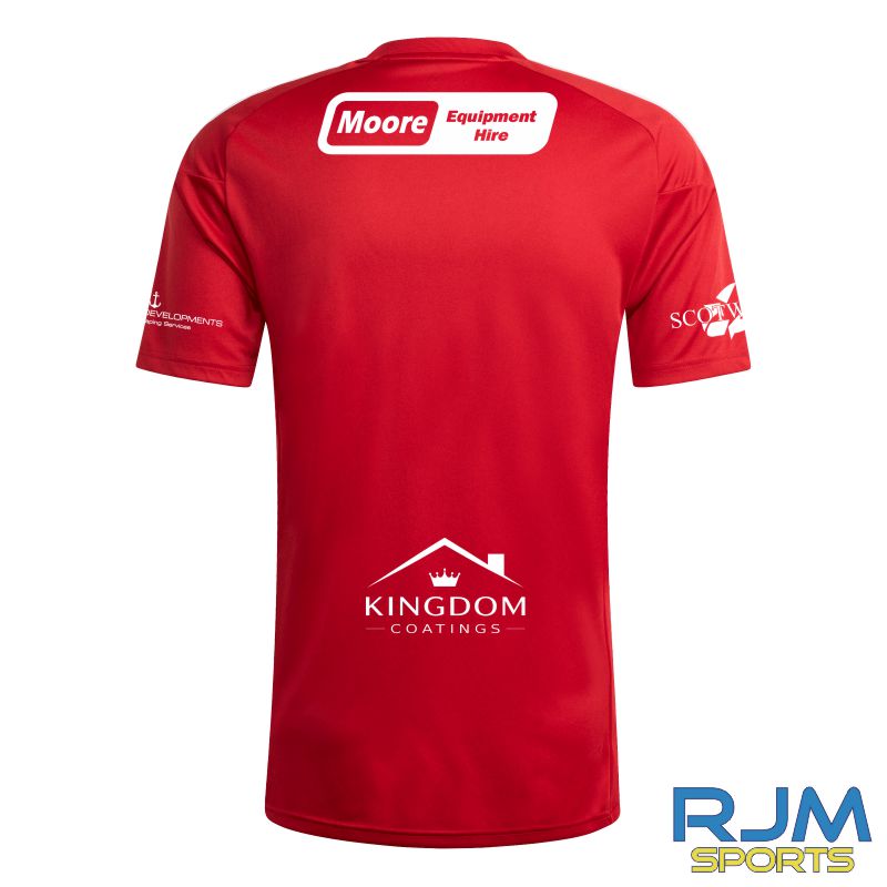 Camelon Juniors FC Home Adidas Tiro 26 Leauge Jersey Red/White - Image 4