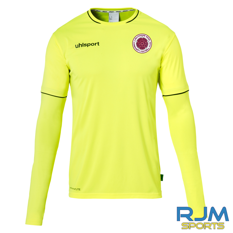 Linlithgow Rose Community FC Home Uhlsport Save Goalkeeper Shirt Fluo Yellow/Black
