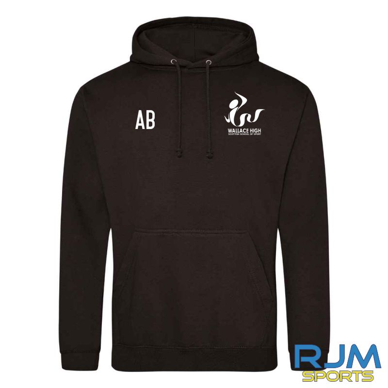 Wallace High School - School of Basketball - AWDis Hoodie Black