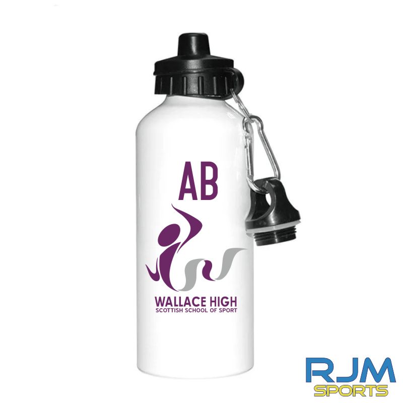Wallace High School - School of Football - Aluminium Water Bottle White