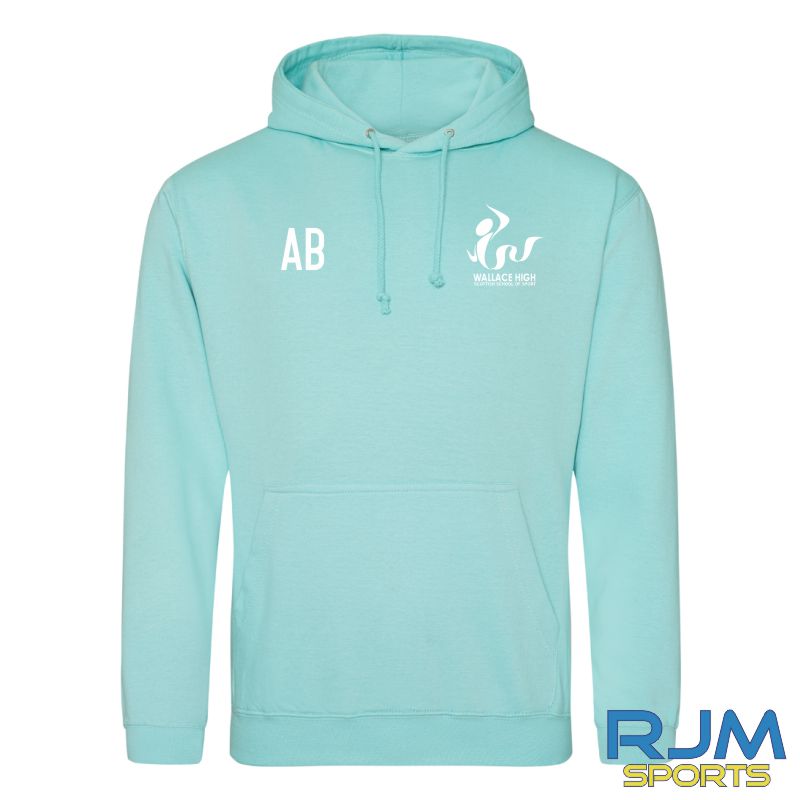 Wallace High School - School of Football - GIRLS AWDis Hoodie Peppermint