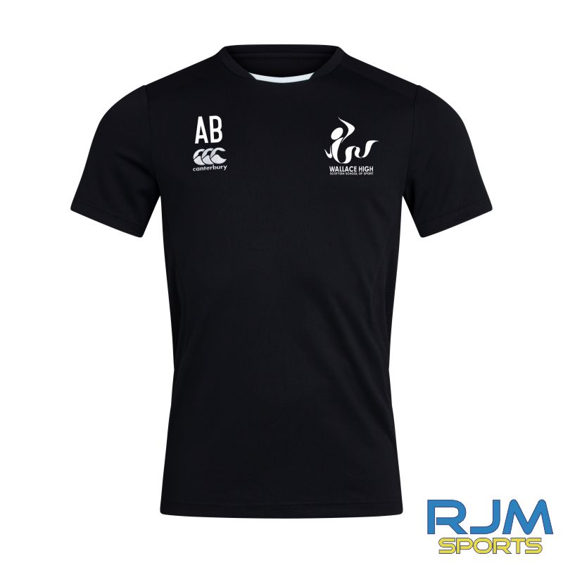 Wallace High School - School of Rugby - Canterbury Club Dry Tee Black