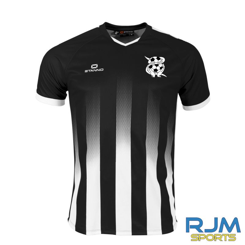 Cowie United FC Home Stanno Vivid Shirt Black/White