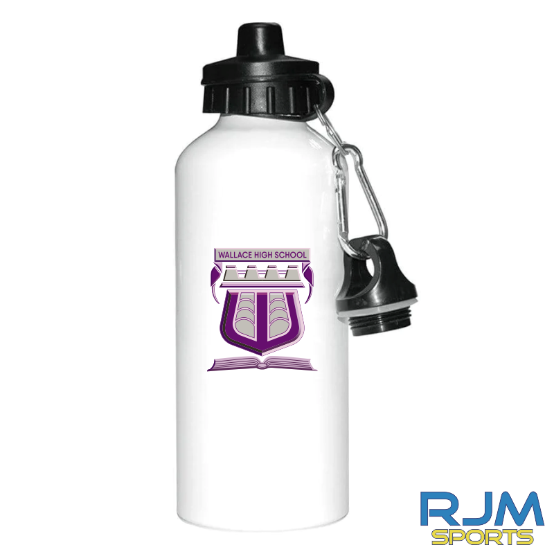 Wallace High School PE Kit - Aluminium Water Bottle White