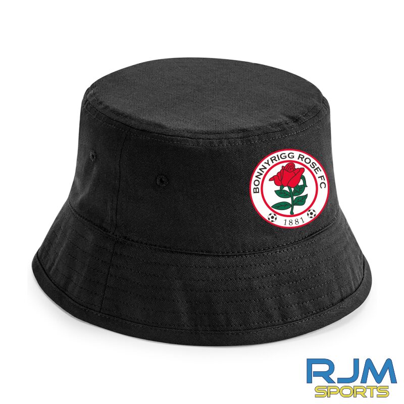 Bonnyrigg Rose FC Cotton Bucket Hat Black