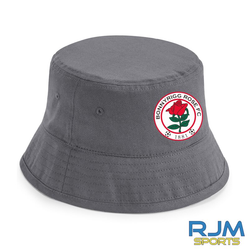 Bonnyrigg Rose FC Cotton Bucket Hat Grey