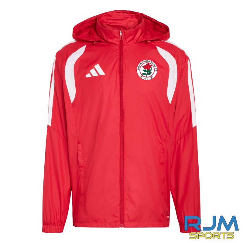 Bonnyrigg Rose FC Adidas Tiro 26 League Windbreaker Red