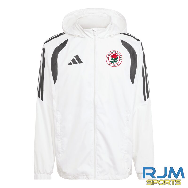 Bonnyrigg Rose FC Adidas Tiro 26 League Windbreaker White