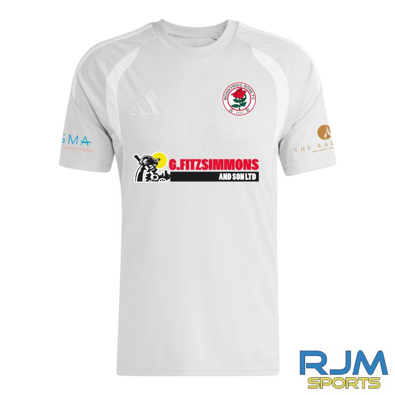 Bonnyrigg Rose FC Away Adidas Tiro League Jersey Grey/White