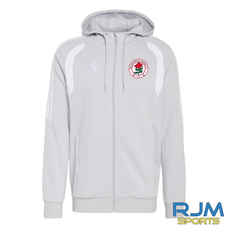 Bonnyrigg Rose FC Adidas Tiro 26 League Full Zip Hoodie Grey