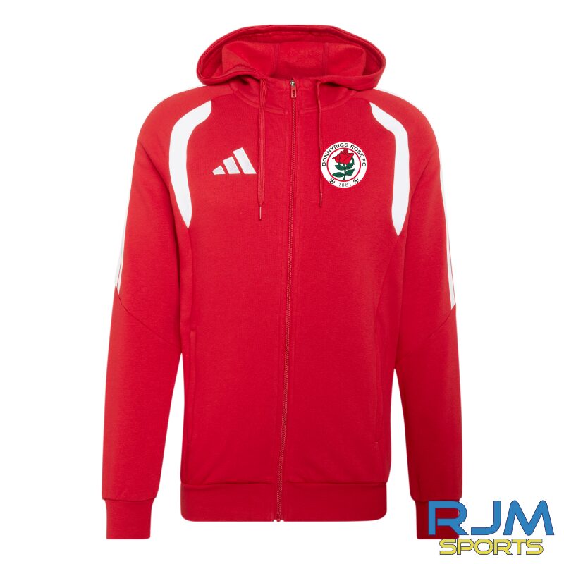 Bonnyrigg Rose FC Adidas Tiro 26 League Full Zip Hoodie Red