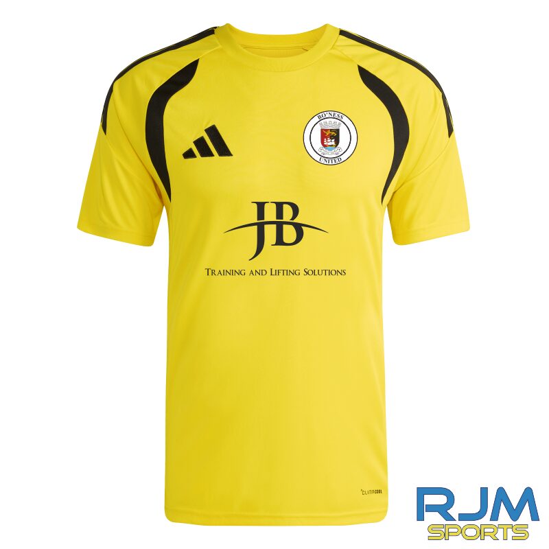 Bo'ness United FC Away Goalkeeper Adidas Tiro 26 League Jersey Yellow/Black