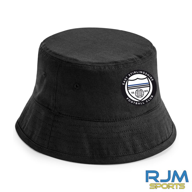 East Stirlingshire FC Cotton Bucket Hat Black