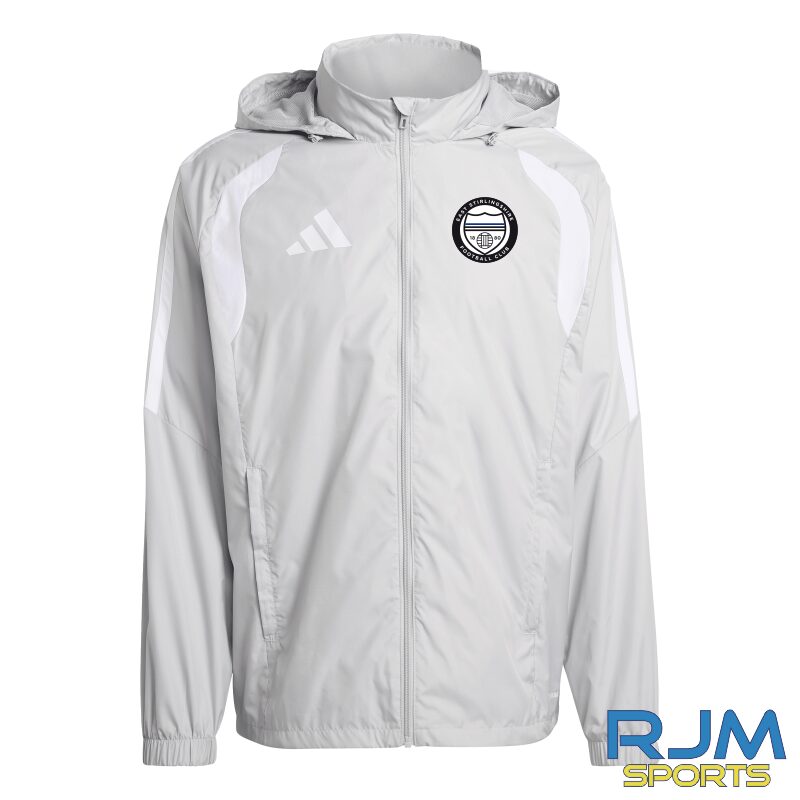 East Stirlingshire FC Adidas Tiro 26 League Windbreaker Grey
