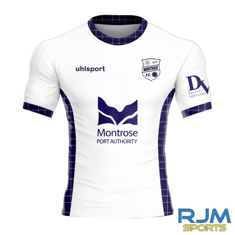 Montrose FC 2026/27 Away Shirt White/Tartan
