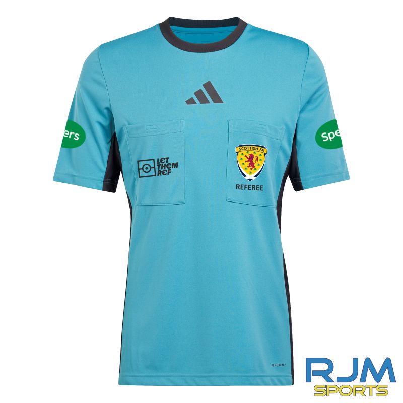 Scottish FA Adidas Referee 24 Short Sleeve Jersey Arctic Fusion
